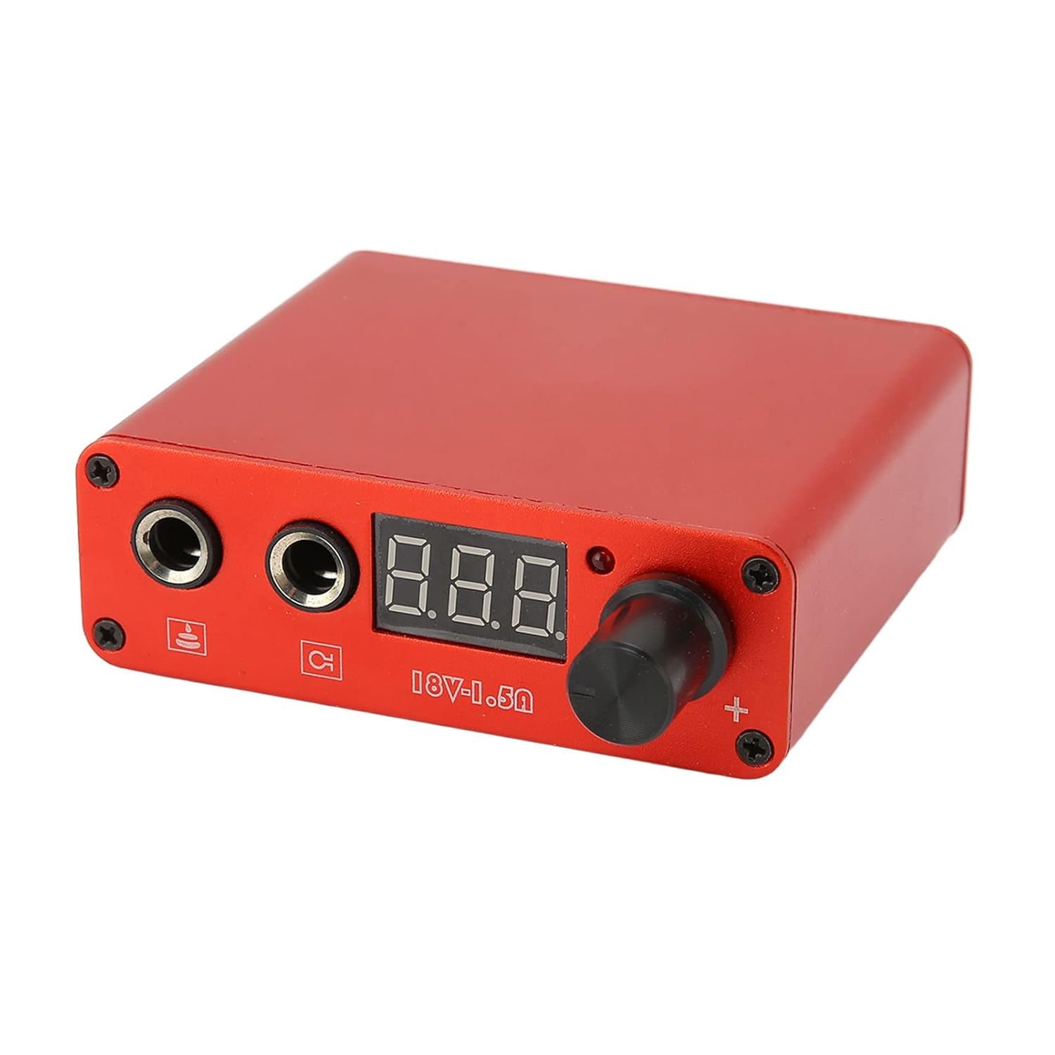 Line Art Tattoo Mini Digital Display Power Supply for Tattoo Machines, 18V Max Output, with USB Port, Voltage Regulator (Red)-image-13