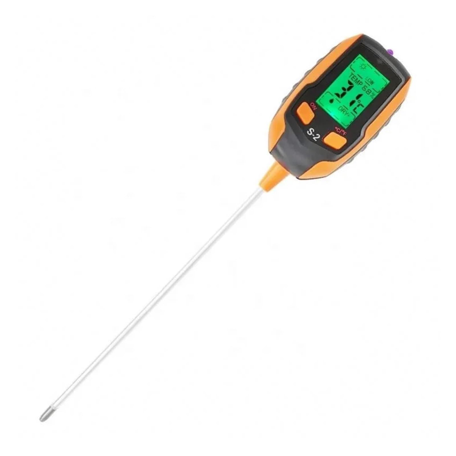 Medidor de humedad del suelo Medidor Digital De Humedad Del Suelo 4 En 1/5 En 1, Temperatura De La Planta, Medidor De PH Y Humedad Del Suelo, Intensidad De La Luz Solar, Humedad Ambiental Fiable y Pre