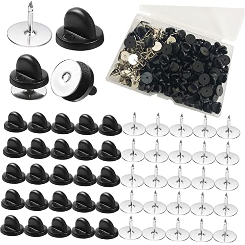 BEBEMOKO Rubber Pin Backs Multi Use Clutch Backings for DIY Crafts Replacement Pin and Back for Brooches Enamel Pins Badges and Jewelry Making