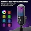 BRIBAT USB Condenser Microphone for PC Gaming, Streaming & Podcast - Plug & Play RGB Desktop Mic with One-Touch Mute, Noise Cancelling Computer Microphone for YouTube, Recording, PC & Laptop (Black) #5