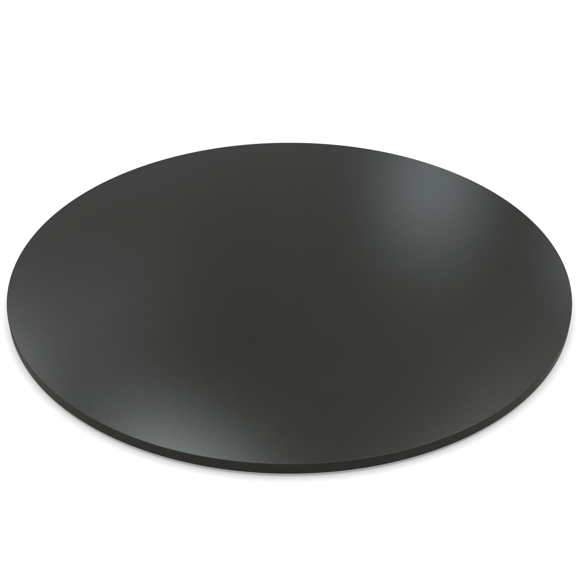 AUPROTEC Plateau de table rond 28 mm Ø 800 mm Anthracite Plaque en bois mélaminé aggloméré avec cintre en ABS Bord au choix : 80 cm