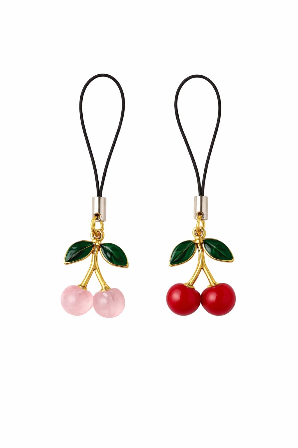 Cherry Phone Charm Strap Pack of 2 (Red & Pink) for Girls & Women | Kawaii Aesthetic Wrist Strap for Mobile, Purse, Keychain, Bag Charm | Cute Girly Trendy Phone Accessory Gift-image-14