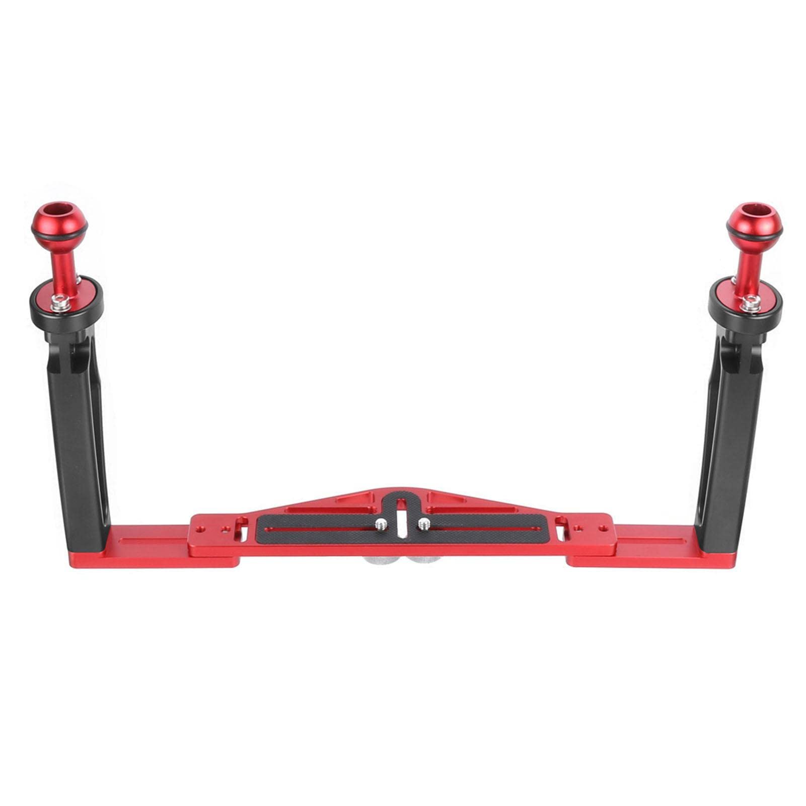 delr cámara subacuática, accesorio de cámara de buceo impermeable, bandeja estabilizadora luz de vídeo ajustable con doble asa para carcasa de cámara, bandeja para cámara