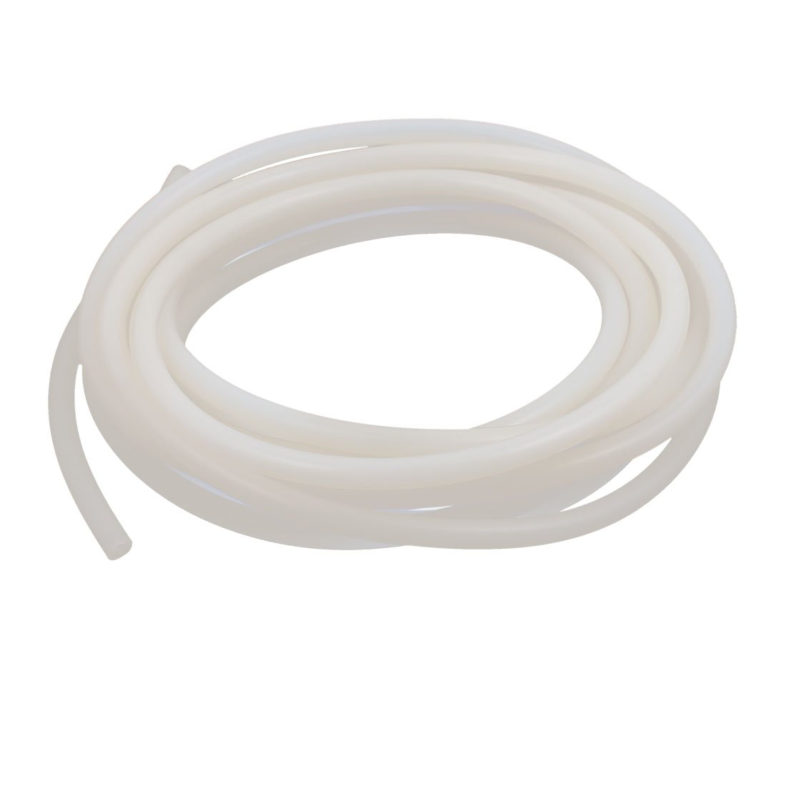 sourcingmap 4mm x 7mm Translucent Silicone Tube Water Food Level Hose Pipe 5 Meters Length