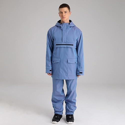 Miniatura 2 de YEEFINE Traje de esquí para hombre y mujer, trajes de snowboard, unisex, para invierno, al aire libre, chaqueta de esquí y pantalones, conjunto de