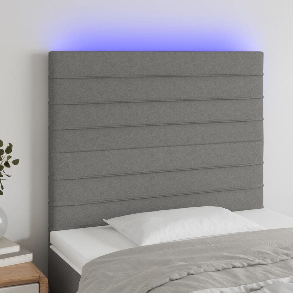 Tête de lit Taupe 90x5x78/88 cm Tissu