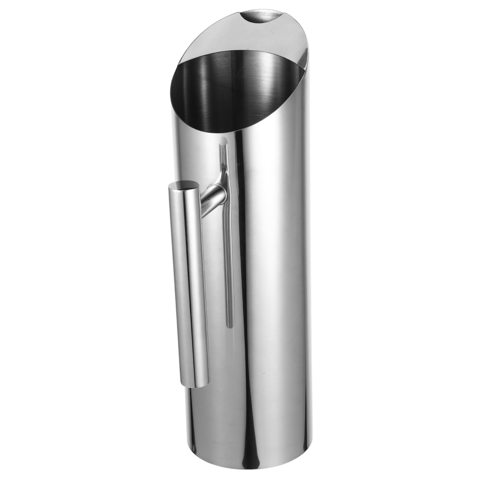 Amosfun Pichet Inox en Acier Inoxydable 1,5 L, Corps Droit, Poignée Ergonomique, pour Eau Froide, Jus et Cocktails la Cuisine