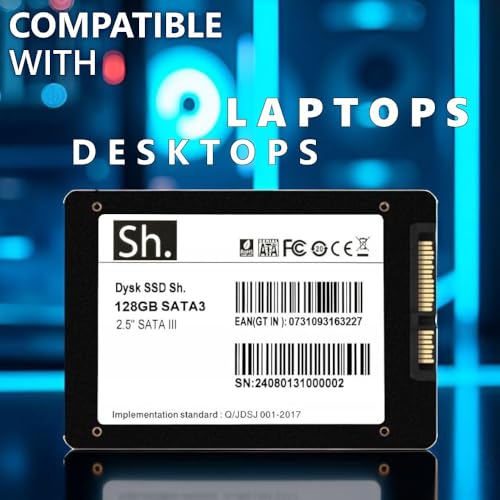 Sh. SSD 128GB 2.5" SATA III Internal Solid State Drive – Up to 545MB/s Read, 518MB/s Write – High-Speed 3D NAND Flash – 6Gb/s Interface – for Laptop, PC, Desktop Computer - Image 3
