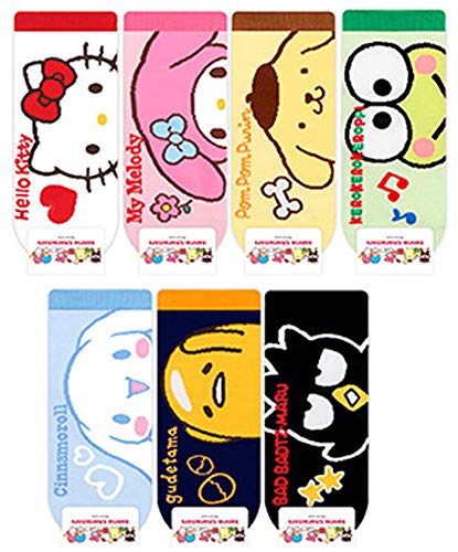 OTDLEN Womens Ankle Crew Socks Sanrio Snoopy Kitty Officially Licensed Chracters Socks, Sanrio-NewFace