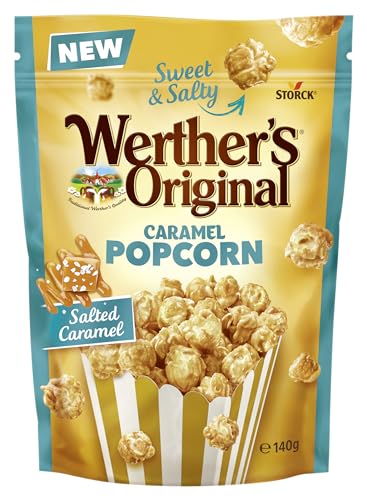 Werthers Original Salted Caramel Popcorn Gourmet Popcorn With a Rich Caramel Twist 140 g (Pack of 1)