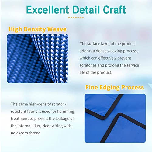 Image of Lead Xray Blanket 0.5mmpb 24 inch*24 inch - Lead Lined X-Ray Protection Blanket Shield Large Dental Xray Blue Blanket Shielding