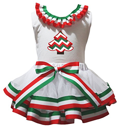 Falda de pétalos NB-8y: decora tu árbol de Navidad con rayas rojas y verdes