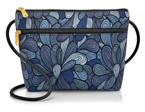 Image of Danny K. Women's Tapestry Zipper Purse Crossbody Handbag, Adjustable Cord, Handmade in USA