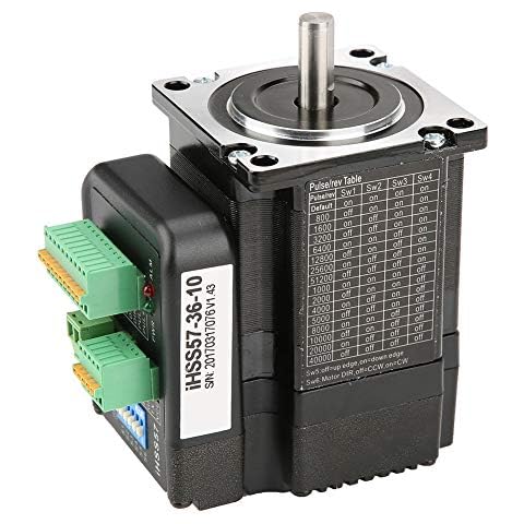 Nema 23 Schrittmotor Stepper Motor IHSS57-36-10, DC36V Motortreiber Kit Hoher Drehmoment 1Nm Hybrid Closed Loop Schrittservo für CNC, 3D Printer Drucken, Textilmaschinen Cover
