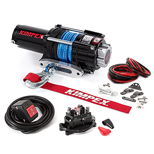 Winche eléctrico Kimpex 2500 lbs con cuerda sintética miniatura 4