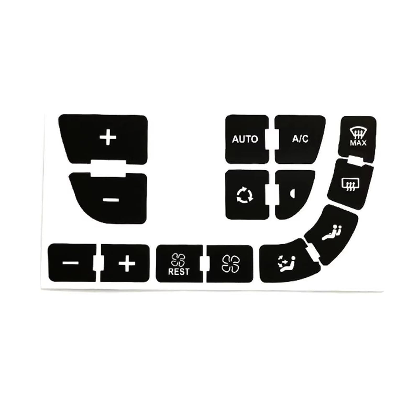 Repair Compatible with C4 for Grand for Picasso Air Condition Button Repair Decal Sticker Automotive Interior Accessories