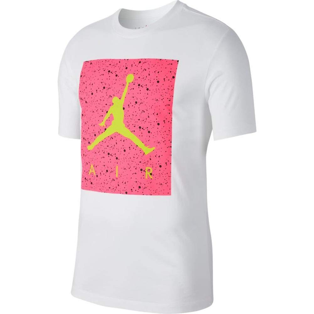 pink and yellow jordan shirt