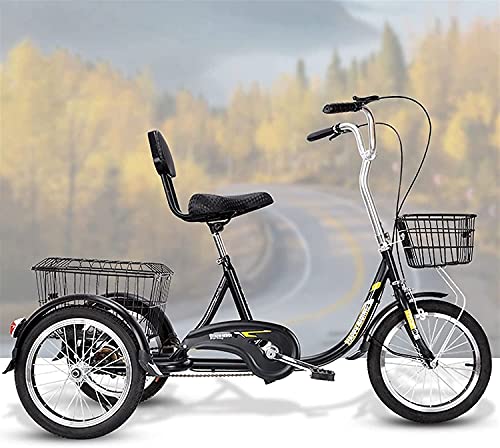 Triciclo para adultos 16 pulgadas 1 velocidad con canasta miniatura 2