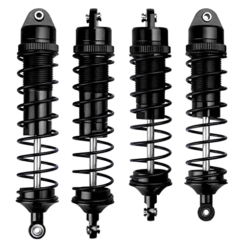 Image of HobbyPark Aluminum Shocks for Arrma 1 /10 Granite 4x4 Bigrock Senton Typhon 3s 6s Blx Shock Absorber Assembled Front & Rear, Replacement of AR330550 AR330551 (Set of 4) (Black)