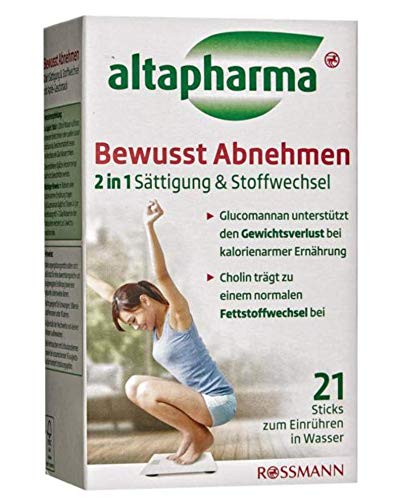 Preisvergleich Produktbild Nahrungsergänzungsmittel für Bewusstes Abnehmen mit Apfel-Geschmack, 21 Sticks