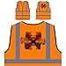 Puzzle Hotel Kuba Erste Punktperspektive Personalisierte High Visibility Orange Sicherheitsjacke Weste e738vo