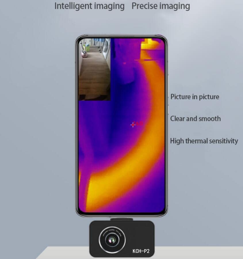 Miniatura 5 de TestHelper KCH-P2 Ultra Pequeño Mini Cámara Térmica Profesional Cámara Infrarroja Imager para Smartphones Android USB-C Tipo C Resolución 256X192,
