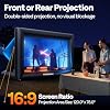 VIVOHOME 16 FT Inflatable Projector Screen for Outside, Blow Up Movie Screen Outdoor Use, Mega Large TV Screen with Carry Bag for Backyard, Triangular Back Support