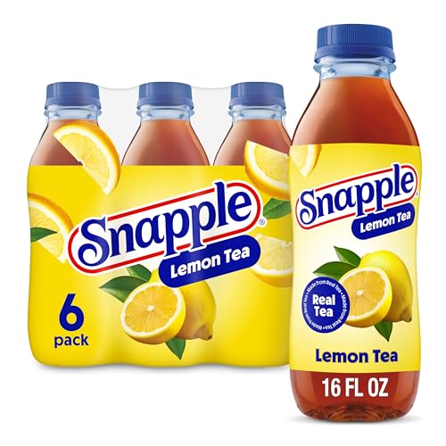 Image of Snapple Lemon Tea, 16 fl oz recycled plastic bottle, 6 pack
