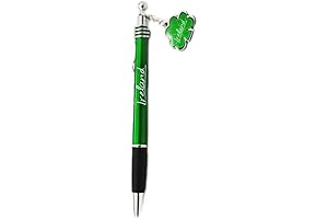 Ireland Pen with Sparkling Green Shamrock Charm