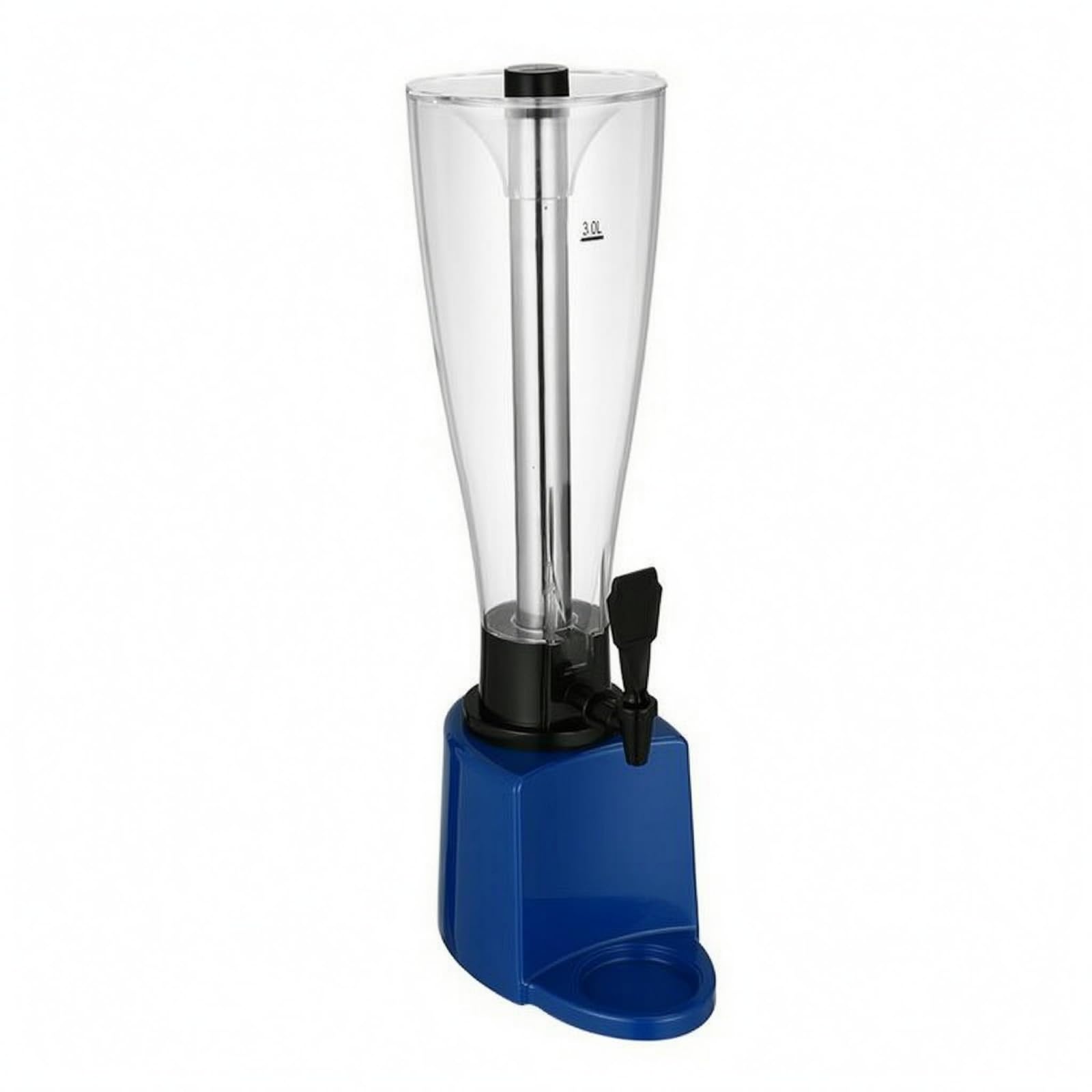 Cylindrical-Conical Drawn Beer Dispenser Clear Beer Tap Dispenser, Blue, Steel Ice Pillar-image-22