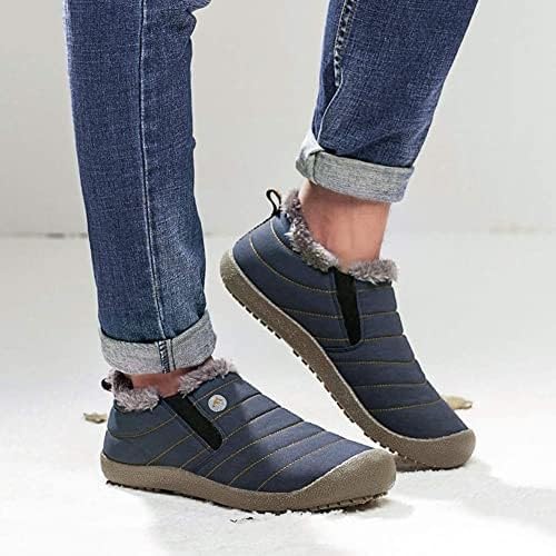 Womens Mens Snow Boots Winter Shoes Slip On Ankle Booties Anti-Slip Water Resistant Fully Fur Lined Outdoor Sneakers - Image 2