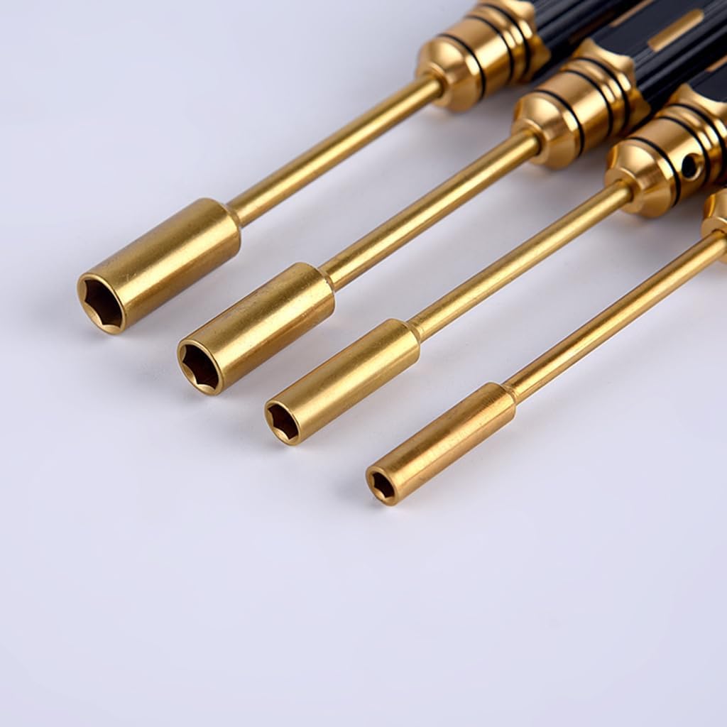 4Pcs Hexagon Allen Screwdriver Hexagon Nut Driver Set Wrench Driver Tool Nut Screwdriver Hand Tool for Repairi