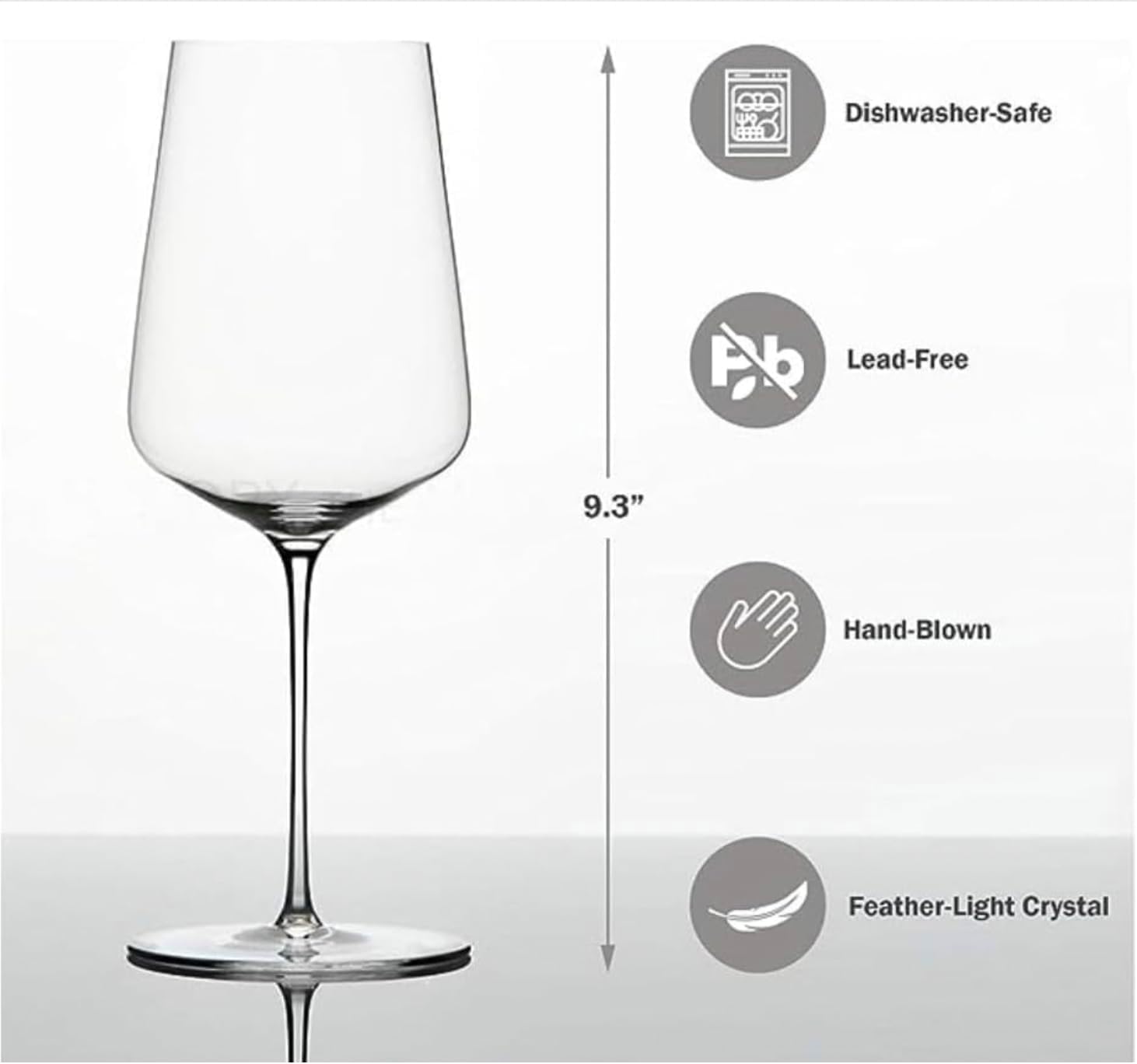 Zalto Universal Wine Glass – Austrian Craftsmanship, Hand-Blown by Master Artisans in Europe – Lead-Free & Dishwasher-Safe Crystal Stemware for Red & White Wines – Wine Gift of 4 Glasses