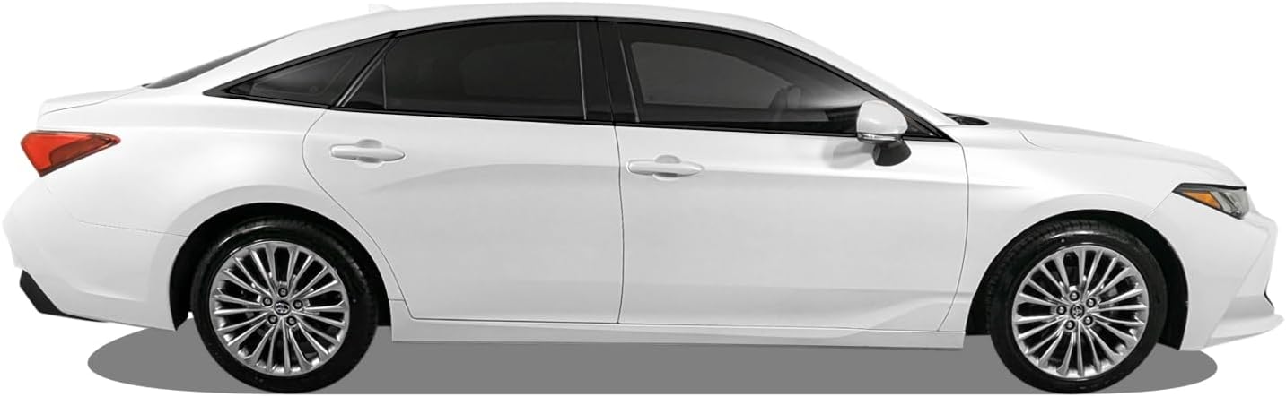 SlickMod Chrome Delete Blackout Vinyl Overlay for 2019-2022 Toyota Avalon Window Trim (Gloss Black)