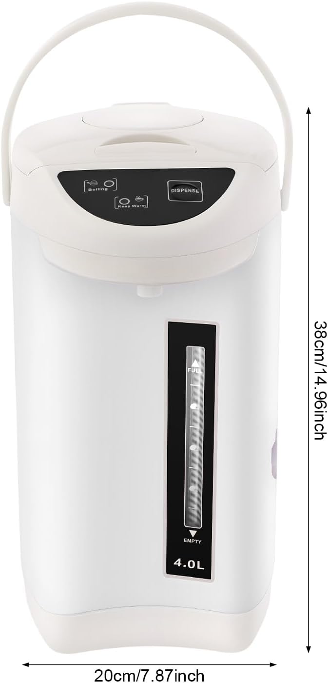4L Hot Water Dispenser,750W Water Boiler & Warmer w/Visual Water Level Screen Stainless Steel Instant Electric Hot Water Boiler&Warmer w/ 3 Water Dispensing Modes,for Milk Tea Coffee