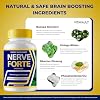 Nerve Forte Brain Supplements for Memory and Focus Capsules, NerveForte Advanced Formula Brain Health Support Pills Maximum Strength Nootropics Nerve Forte All Natural Support Reviews (60 Capsules)