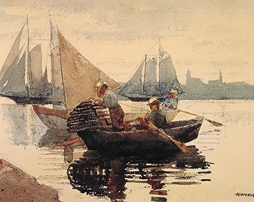 Tableau bateaux Winslow Homer The Lobster Pot pour vibrer au rythme de l'océan
