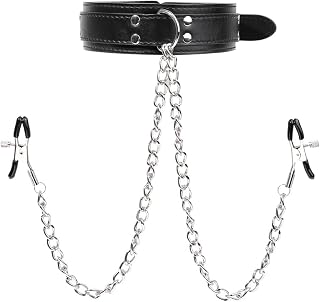 2025 Upgraded Silver Weight Metal Nipple Clamps for Men Women, Adjustable Nipple Clip Clamps Circular Stainless Steel Clamp, Non-Piercing Metal Stimulator Nipple Clips Adult Toys Sweater Yoga TY6