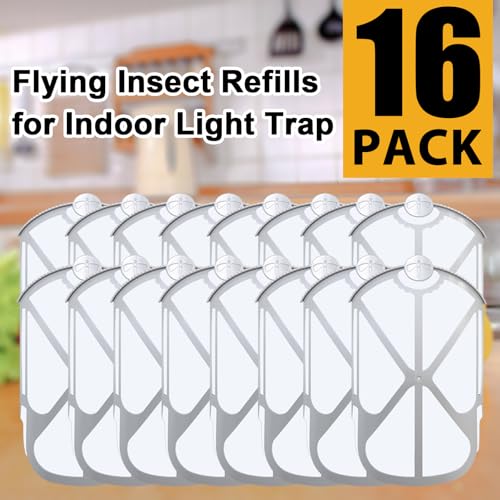 BAIMNOCM 16 Pack Refills Cartridge White Compatible with Zevo Flying Insect Trap M364 M364A and Max