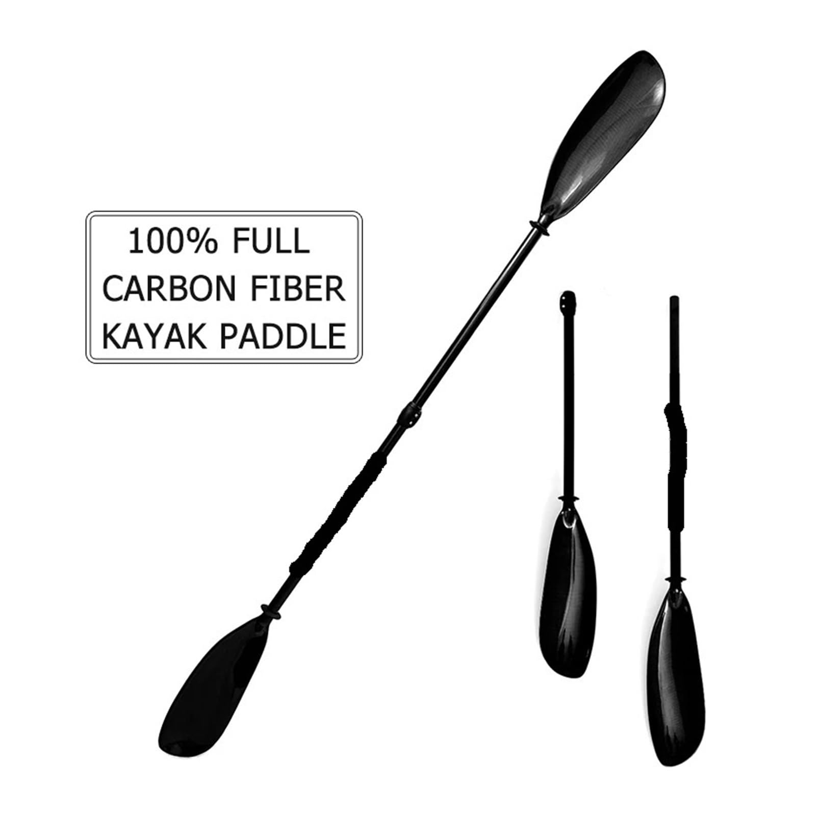 Générique Kayak Paddle, Pagaie de Kayak en Fibre de Carbone – Double Lames Ultra légères for Le Surf et Les Sports Nautiques,for Water Sports