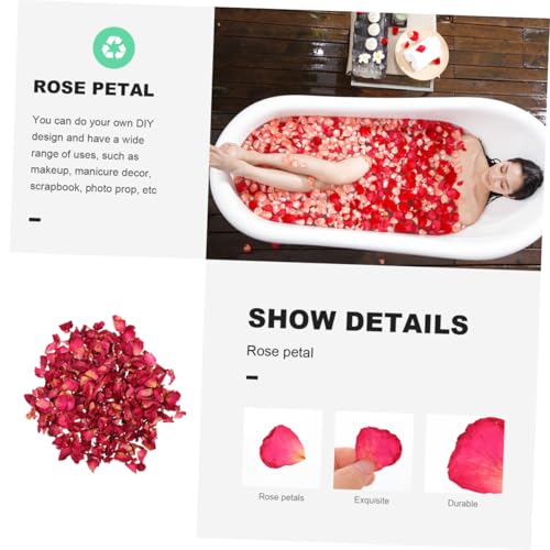 Pétalos de rosa secos 250g para decoración y manualidades miniatura 7