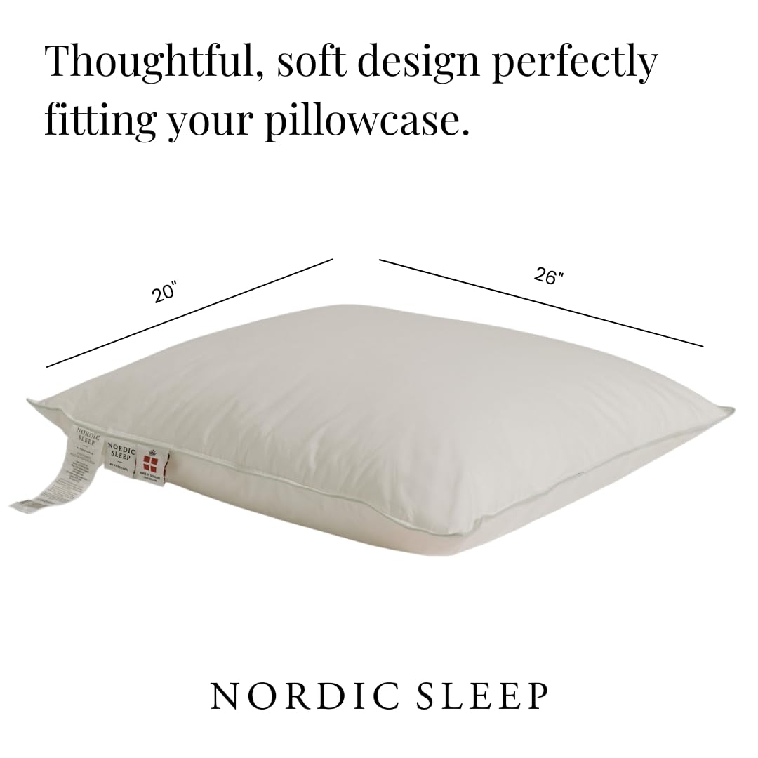 Amazon.com: Fossflakes Bed Pillow 20x26 Standard, Medium-High, for