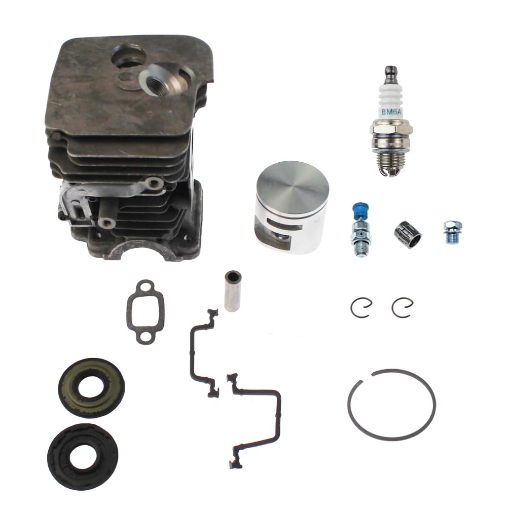 Kit cilindro pistone 44 mm adatto per motosega Husqvarna 445 450 Jonsered CS2245 CS2250 544119802 544119903
