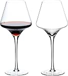 BACLIFE Red Wine Glasses Set of 4 – 17.5oz Premium Crystal Wine Glass with Long Stem – Hand Blown Burgundy Wine Glasses – Unique Gift for Wedding, Anniversary, Mother’s Day