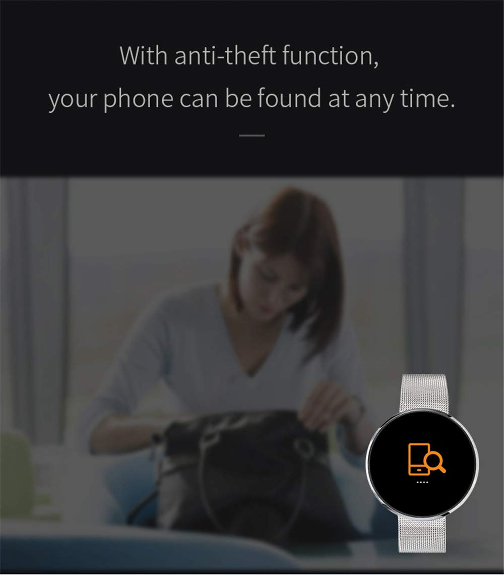 Bluetooth 4.0 con frequenza cardiaca, Pressione sanguigna, Sonno, monitorare l'attività Impermeabile IP67, Fitness Tracker, Calorie, contapassi, Compatibile con Android e iOS Nero