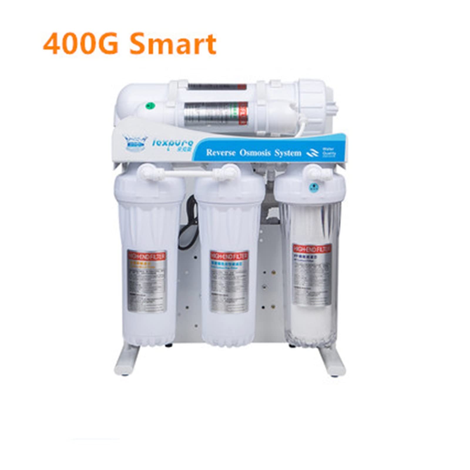 Sistema de ósmosis inversa Purificador de agua 400/600gpd, de ósmosis inversa, máquina de agua pura, filtro de agua de ósmosis inversa, de acuario de descarga automática Ahorro de dinero y ecológico