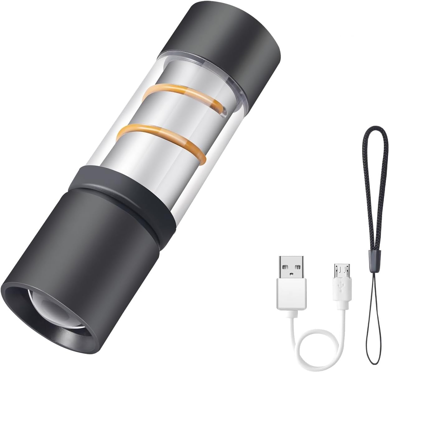 DEMOKRAZY USB Rechargeable Mini Pocket Flashlight, 3 Modes, 9.5 cm, Waterproof, Super Bright, Camping, Hiking (B0DHGS8KKB) Amazon Price History, Amazon Price Tracker