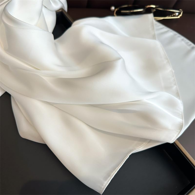 Long Silk Feeling Satin Scarf Smooth Lightweight Sunscreen Satin Shawls Wrap Headscarf for Women4