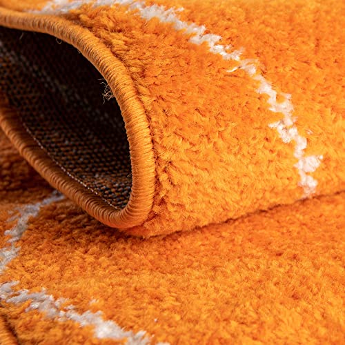 Tapete Rugs.com Lattice Frieze 8'x11' Naranja miniatura 6