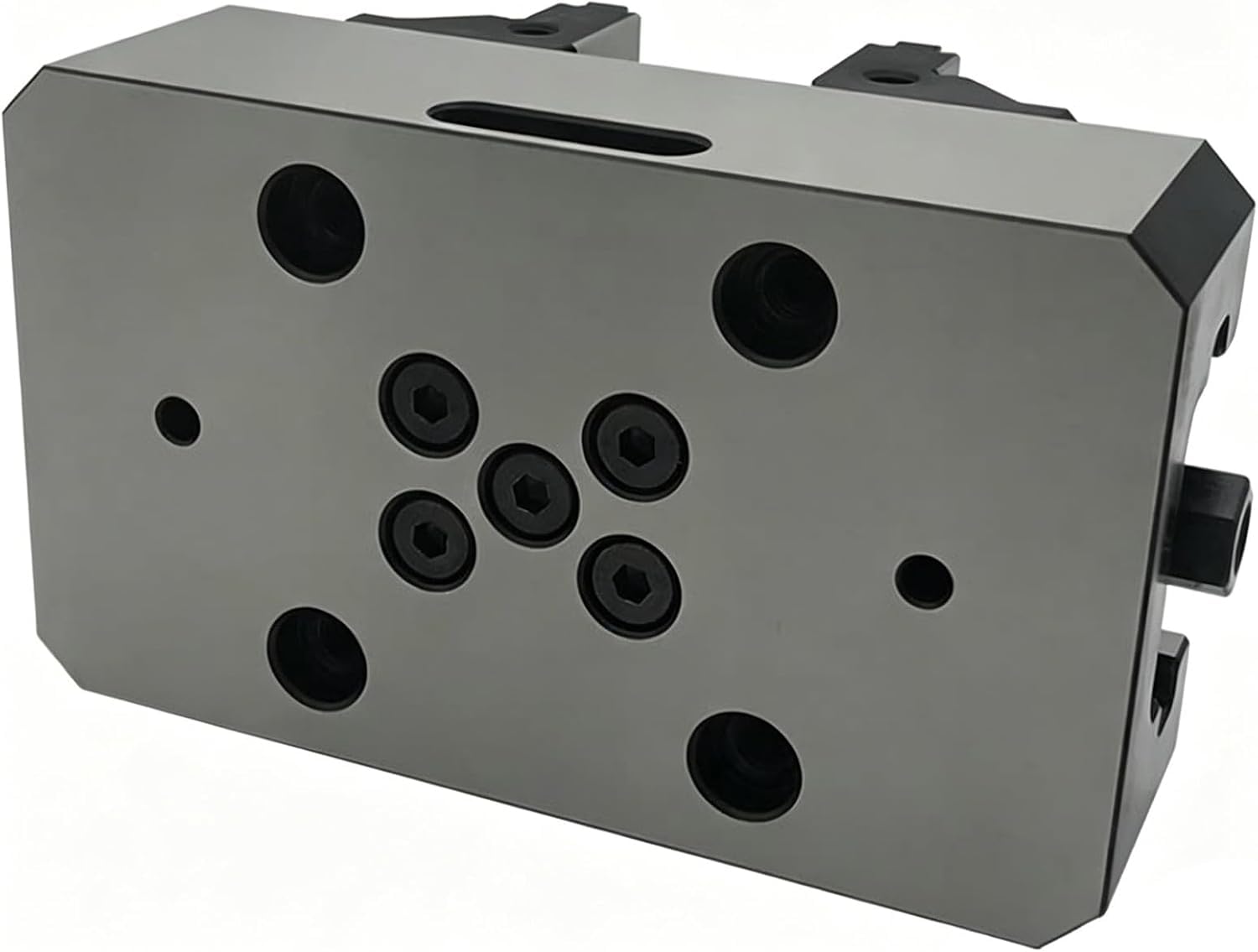 Morsa autocentrante di precisione per fresatura CNC, serraggio 6-160 mm, modello H77-160, ganasce in acciaio temprato. Serraggio preciso.
